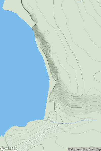 Thumbnail image for Biod Ban [North Skye and Raasay] showing contour plot for surrounding peak
